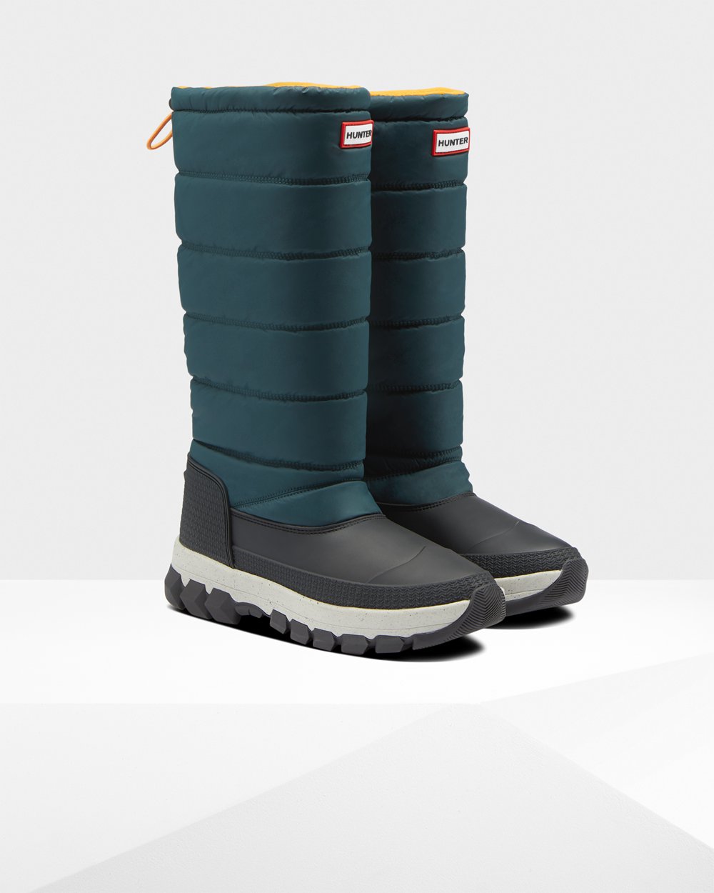 Botas De Nieve Original Insulated Tall Hunter Mujer - Verdes/Grises - 695718TGJ